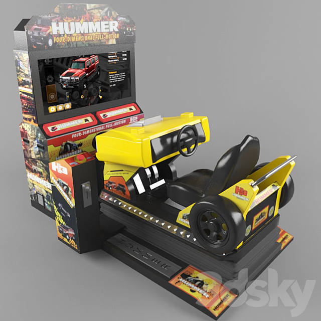 video game simulator “HUMMER” 3ds Max - thumbnail 2