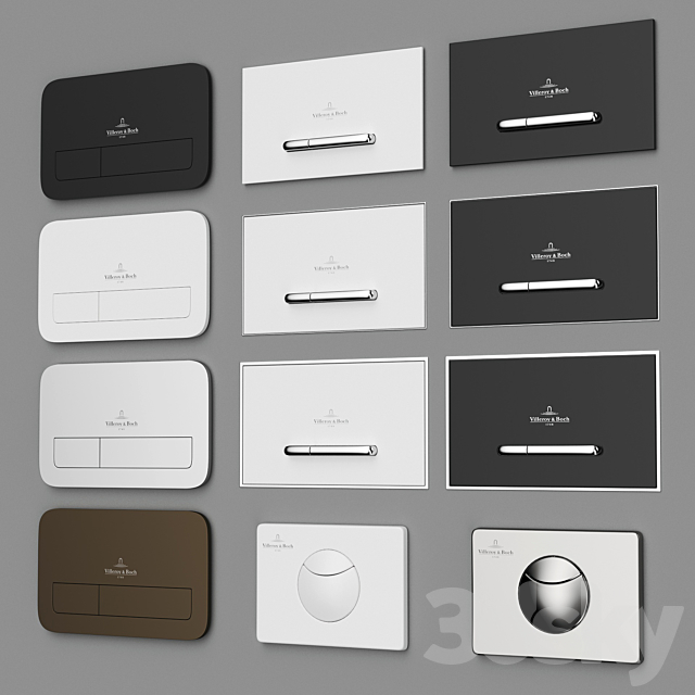 Villeroy & Boch flush plates 3DSMax File - thumbnail 1