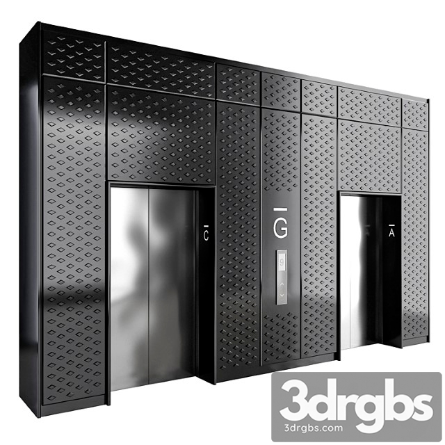 Wall Panel Elevator 3 3dsmax Download - thumbnail 1