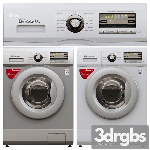 Washing Machine Lg F1096nd3 3dsmax Download - thumbnail 1