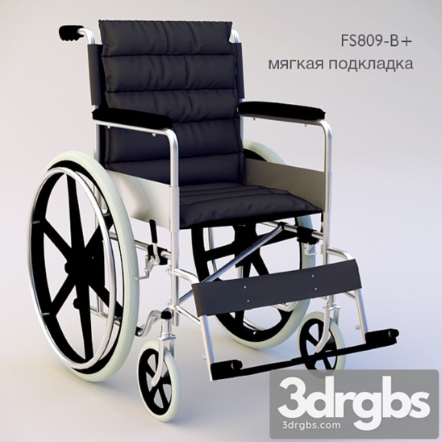 Wheelchair fs809-b 3dsmax Download - thumbnail 1