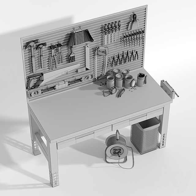 Workbench 3DS Max Model - thumbnail 5