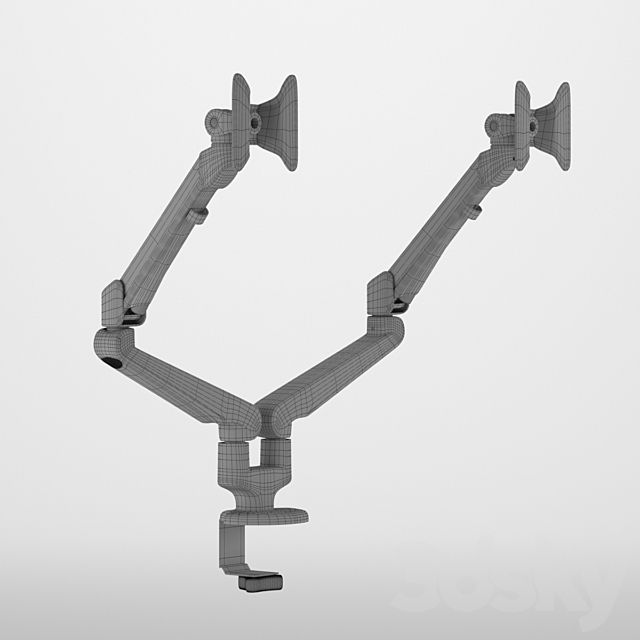 Z8 Monitor Arm Allsteel 3DS Max Model - thumbnail 4