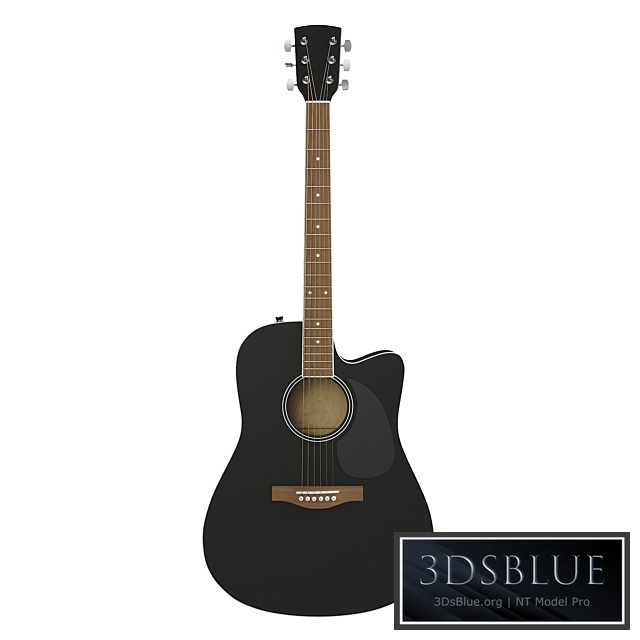 Acoustic guitar 3DS Max - thumbnail 3