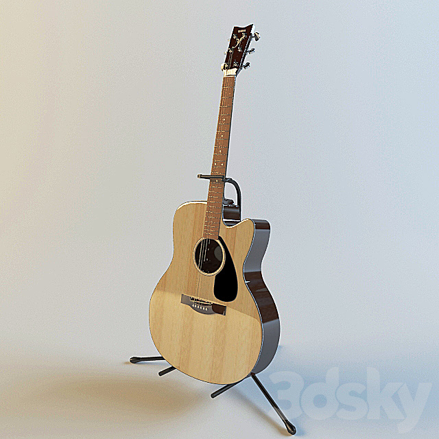 Acoustic Guitar 3DSMax File - thumbnail 1