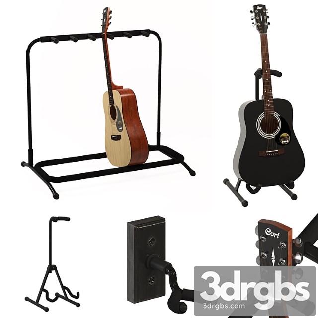 Acoustic guitar cort ad810 op 3dsmax Download - thumbnail 1