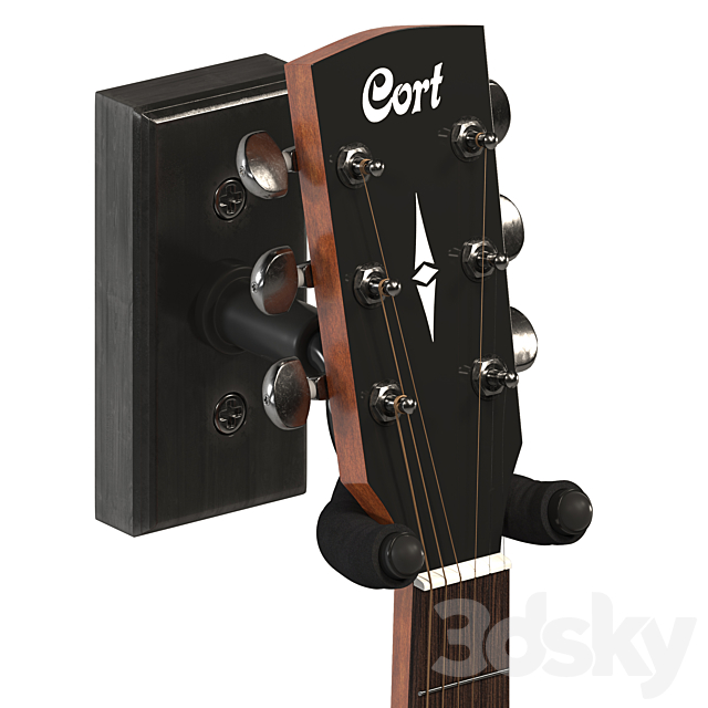 Acoustic Guitar Cort AD810 OP 3DSMax File - thumbnail 2