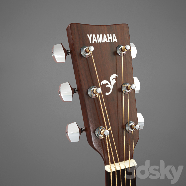 Acoustic guitar Yamaha F310 3DS Max - thumbnail 2