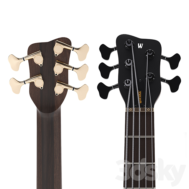 Bass Guitar Warwick Thumb NT 5 3DSMax File - thumbnail 4