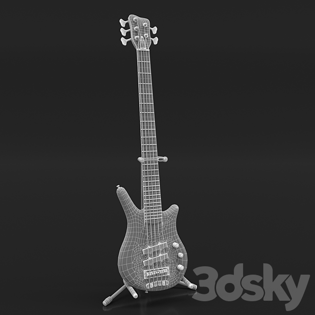 Bass Guitar Warwick Thumb NT 5 3DSMax File - thumbnail 5