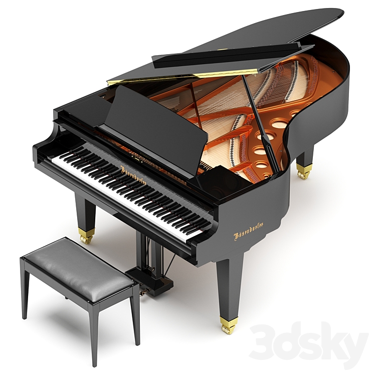 Bosendorfer 200 3DS Max Model - thumbnail 2