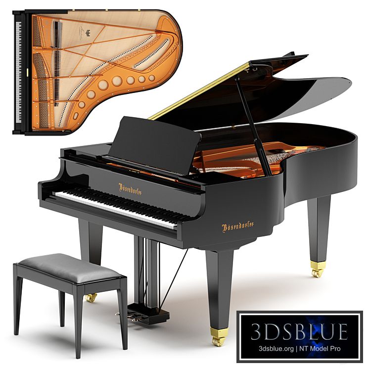 Bosendorfer 200 3DS Max - thumbnail 3