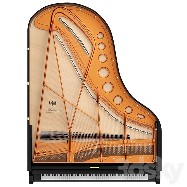 Bosendorfer 200 3DS Max Model - thumbnail 5