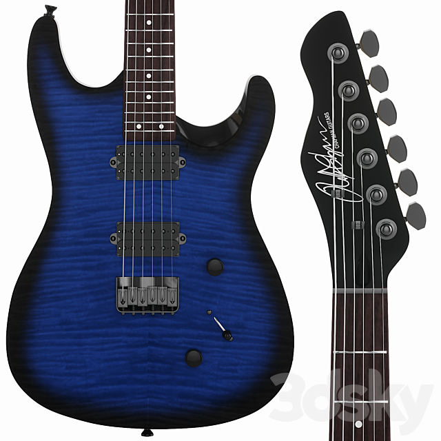 Chapman Guitars ML1 Modern Midnight Sky 3DS Max Model - thumbnail 2