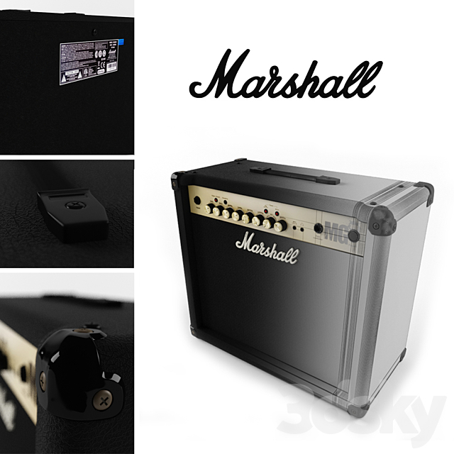 Combo Marshall MG30FX 3DS Max Model - thumbnail 1