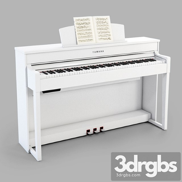 Digital piano Yamaha Clavinova Cpl 535 3dsmax Download - thumbnail 1