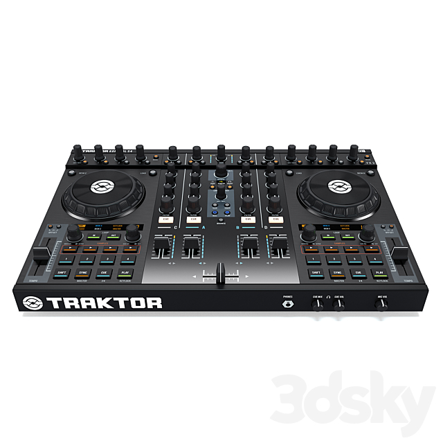 DJ System Native instruments Traktor Kontrol s4 x1 z1 f1 3ds Max - thumbnail 3