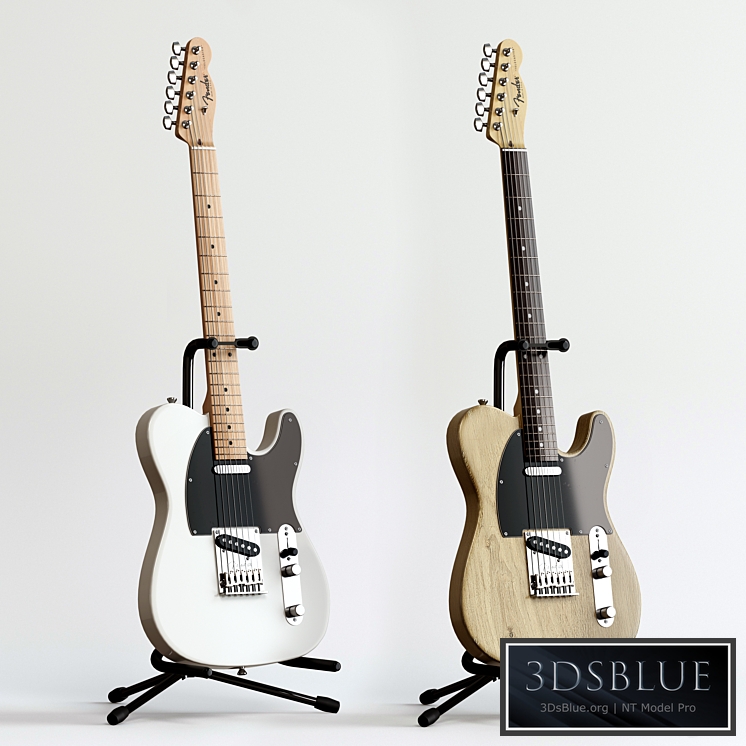 Electric Guitar Fender Telecaster 3DS Max - thumbnail 3