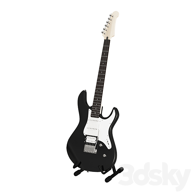 Electric Guitar Yamaha Pacifica012 3DS Max Model - thumbnail 4