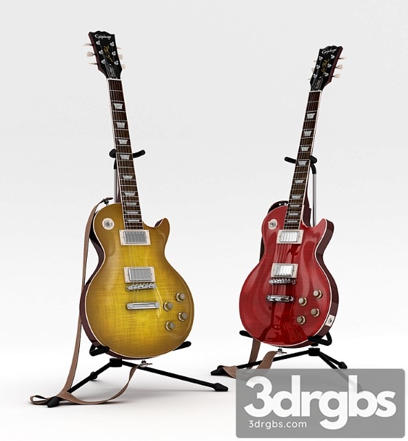 Epiphone Les Paul Standard 3dsmax Download - thumbnail 1