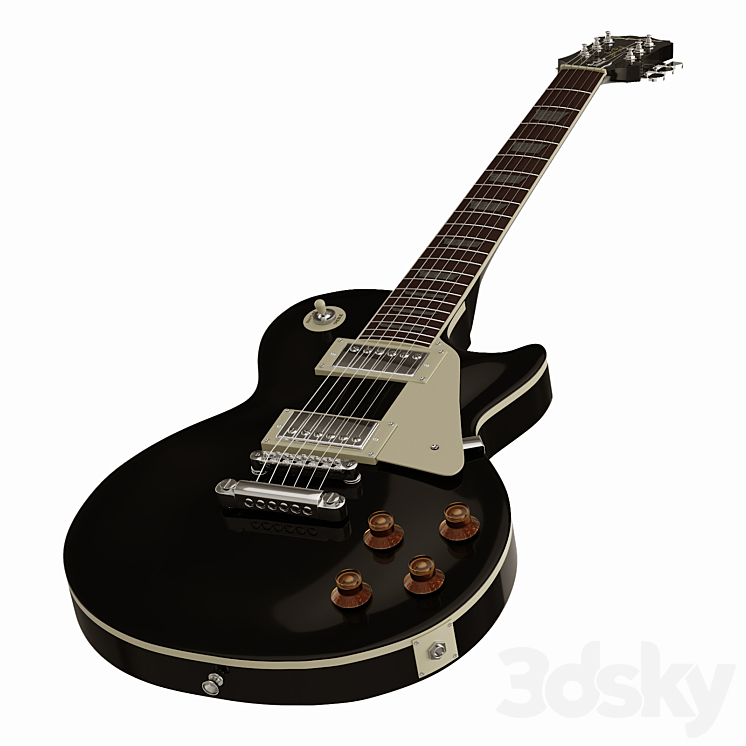 Epiphone Les Paul Standard Ebony 3DS Max - thumbnail 1