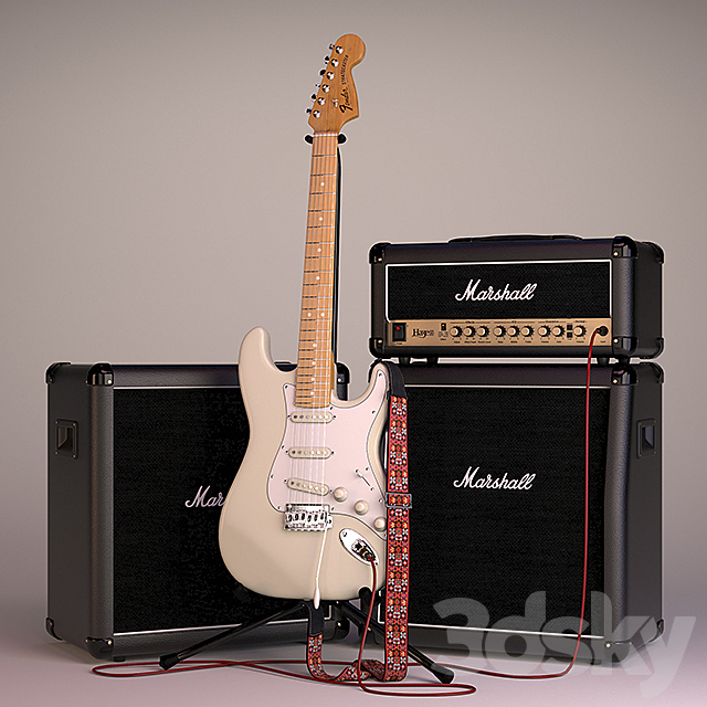 Fender & Marshall 3DSMax File - thumbnail 1