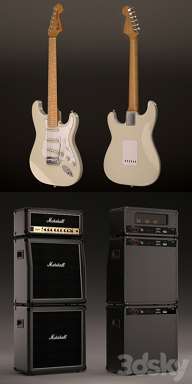 Fender & Marshall 3DSMax File - thumbnail 3