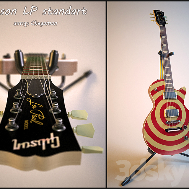 Gibson LP standard 3DSMax File - thumbnail 1
