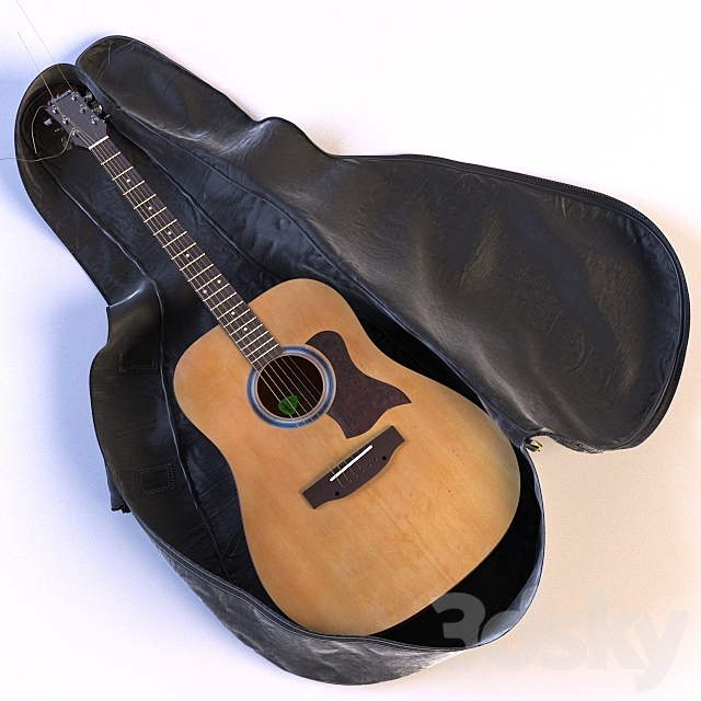 Guitar HOHNER and ROCKBAG 3ds Max - thumbnail 1