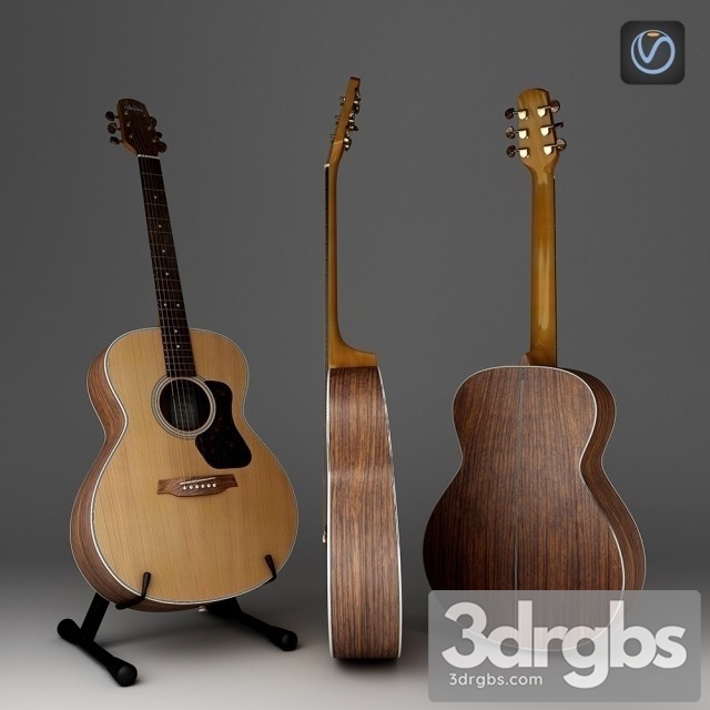 Guitar Walden Natura G730 3dsmax Download - thumbnail 1