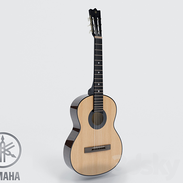 Guitar Yamaha 3ds Max - thumbnail 1