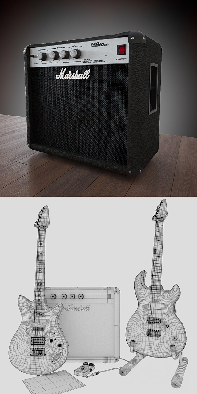 Guitar_pro Jackson 3DS Max Model - thumbnail 3