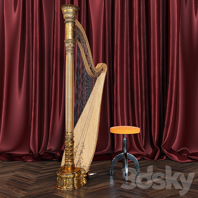 Harp contest 3DSMax File - thumbnail 3