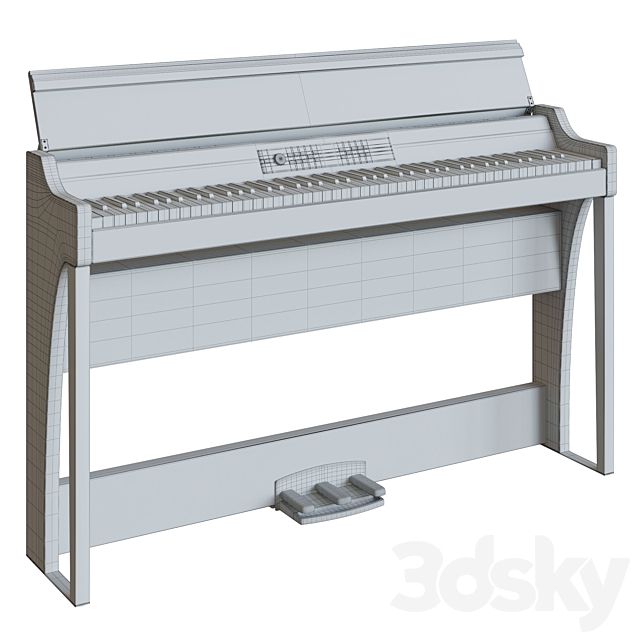 Korg g1 air 3DS Max Model - thumbnail 5