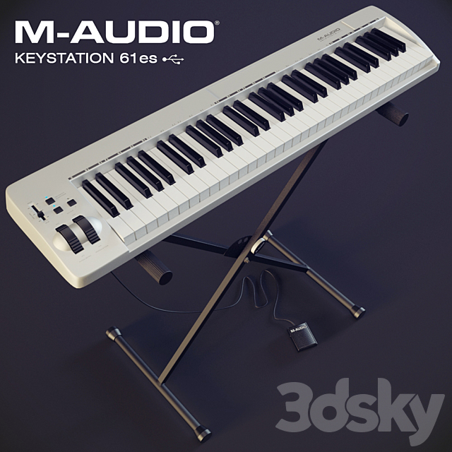 M-Aduio Keystation 61es 3DSMax File - thumbnail 1