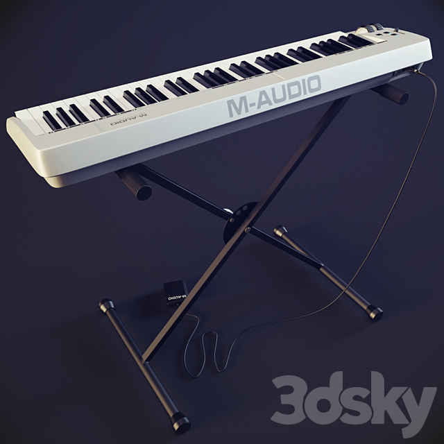 M-Aduio Keystation 61es 3DSMax File - thumbnail 2