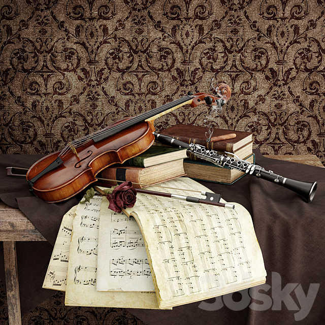 Musical Instruments 3ds Max - thumbnail 1