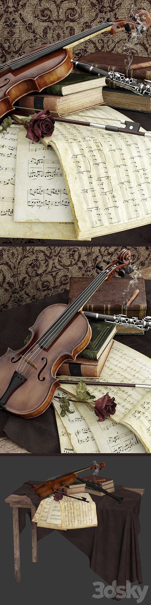 Musical Instruments 3ds Max - thumbnail 2