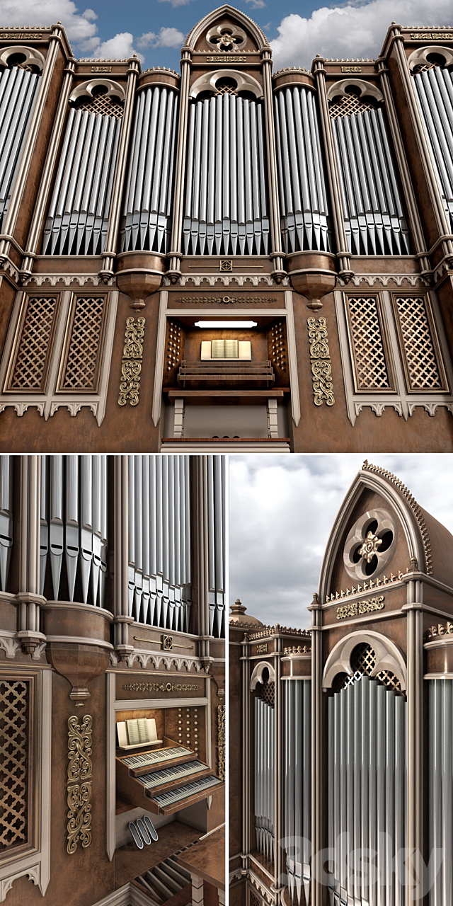 Organ 3DS Max Model - thumbnail 2