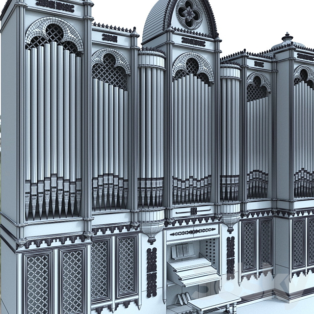 Organ 3DS Max Model - thumbnail 3