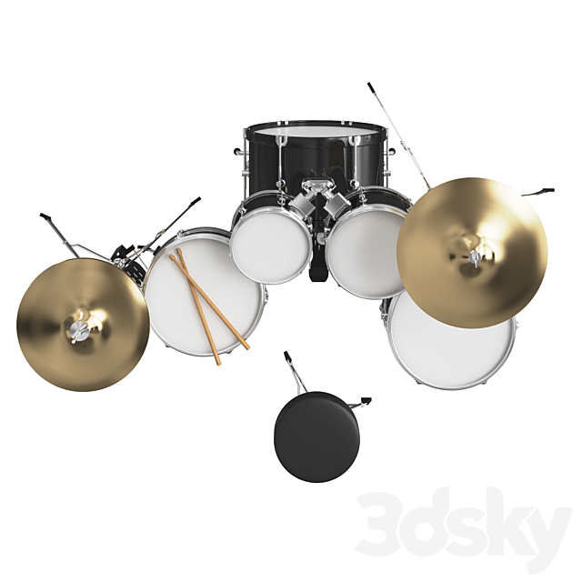 Pearl drums 3DSMax File - thumbnail 5
