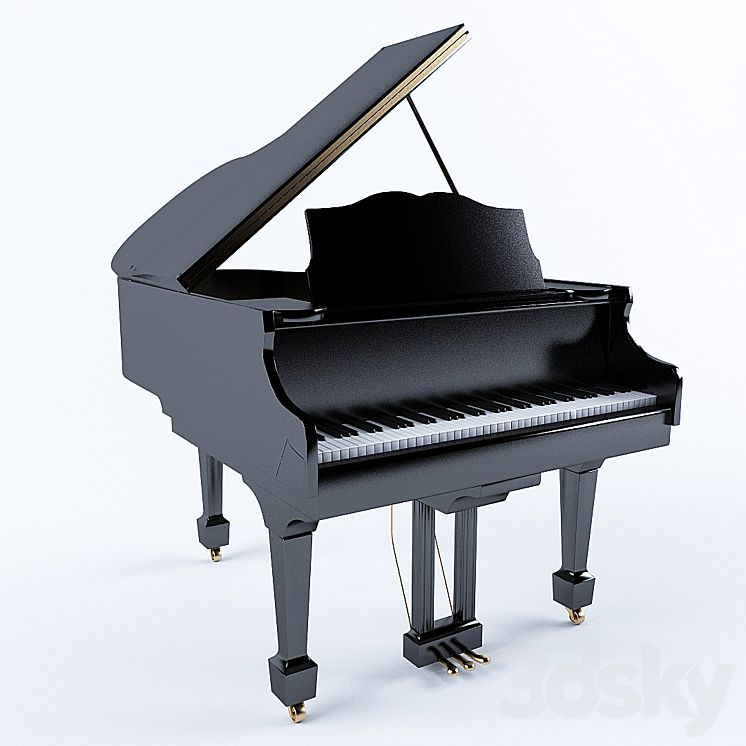 Piano 3DS Max - thumbnail 1