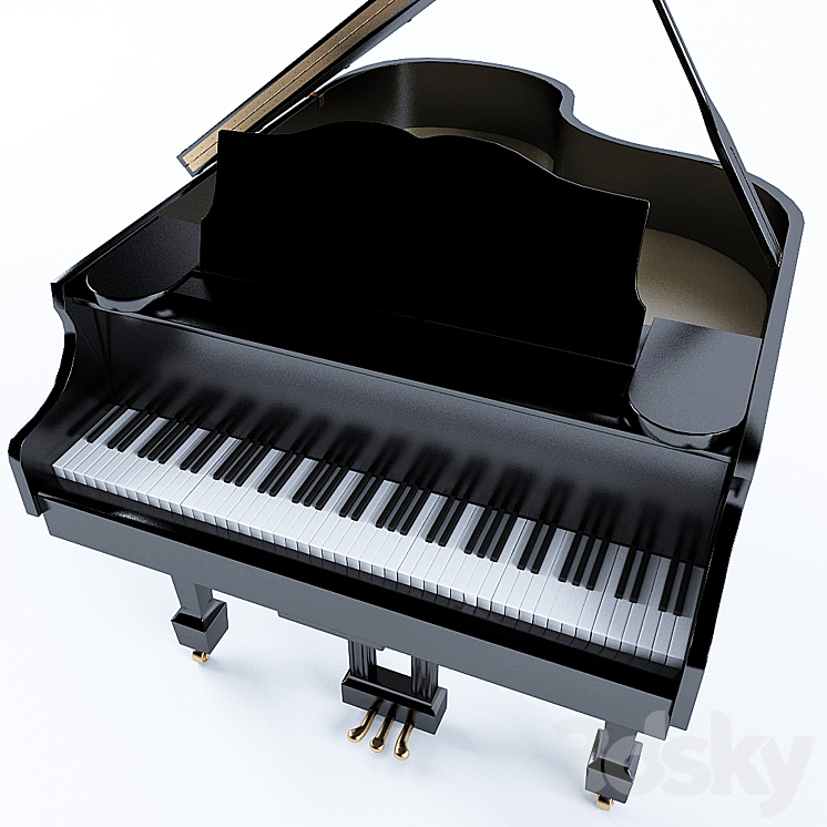 Piano 3DS Max - thumbnail 2