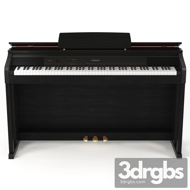 Piano Casio Celviano 3dsmax Download - thumbnail 1