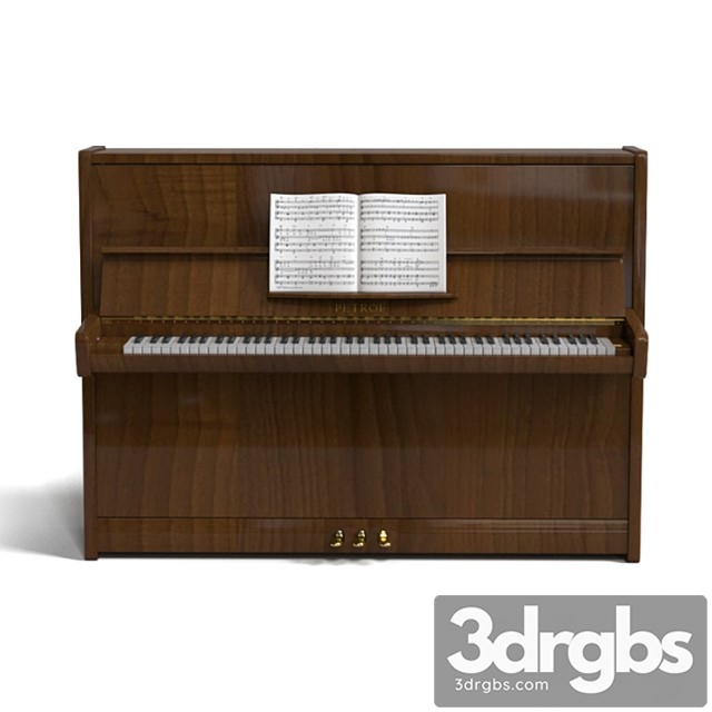 Piano Petrof 3dsmax Download - thumbnail 1