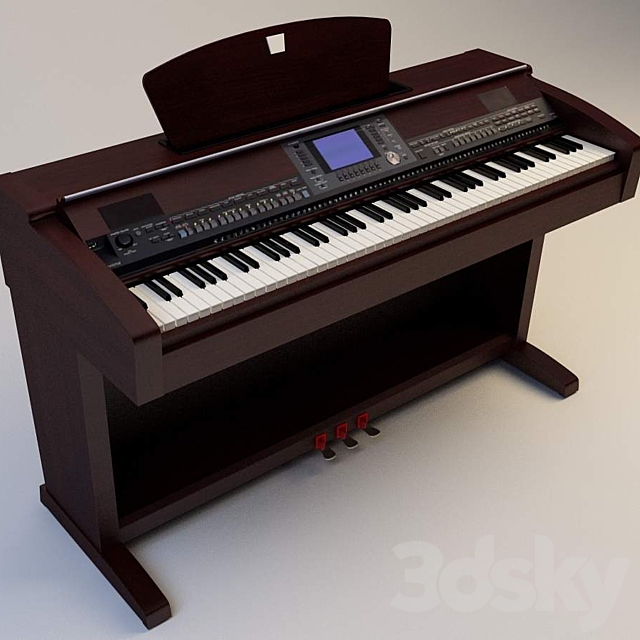 Piano YAMAHA’S CVP-503 3DSMax File - thumbnail 1