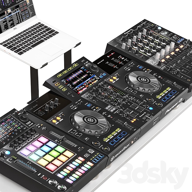 PIONEER DJ 3DS Max Model - thumbnail 3