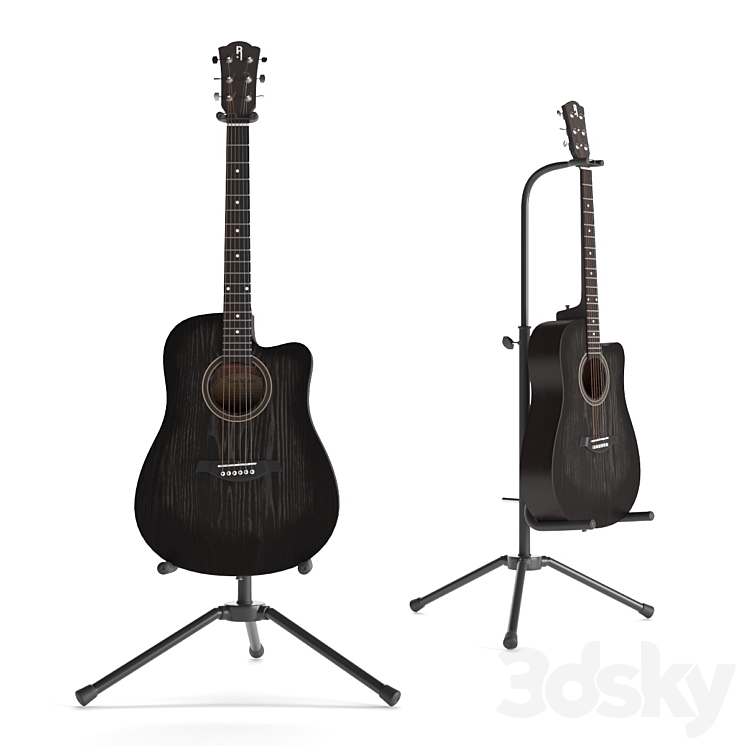 Rockdale Guitar 3DS Max - thumbnail 2