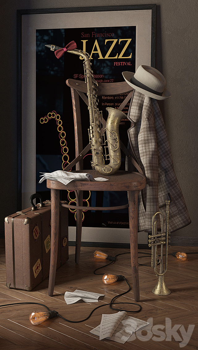 Saxophone 3DSMax File - thumbnail 2