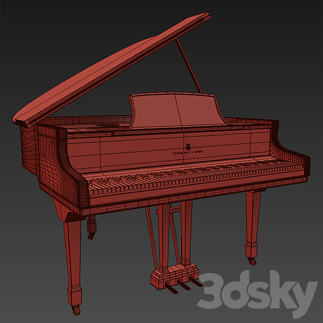 Steinway & Sons_Piano 3DS Max Model - thumbnail 3